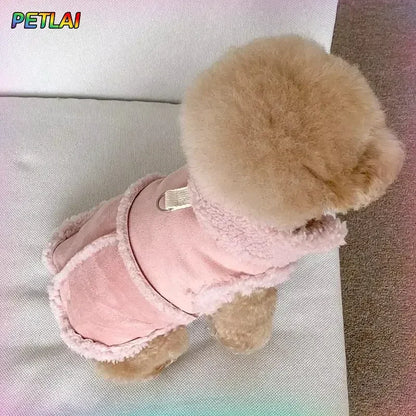 Luxury Dog Vest Jacket - Soft Cotton Winter Coat for Small to Medium Dogs & Cats