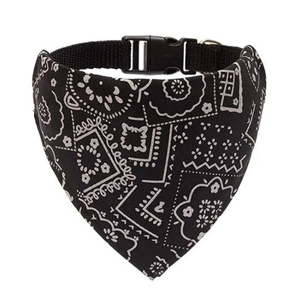 Adjustable Dog Bandana Collar - Stylish Pet Scarf for Dogs & Cats