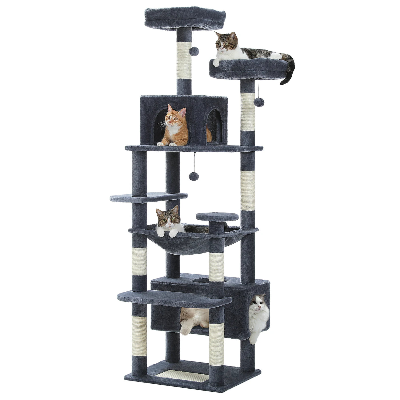 Premium Multi-Level Cat Tree Tower with Sisal Scratching Posts