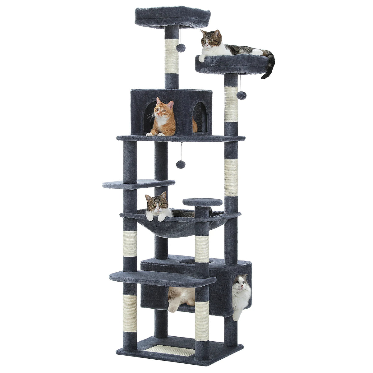 Premium Multi-Level Cat Tree Tower with Sisal Scratching Posts