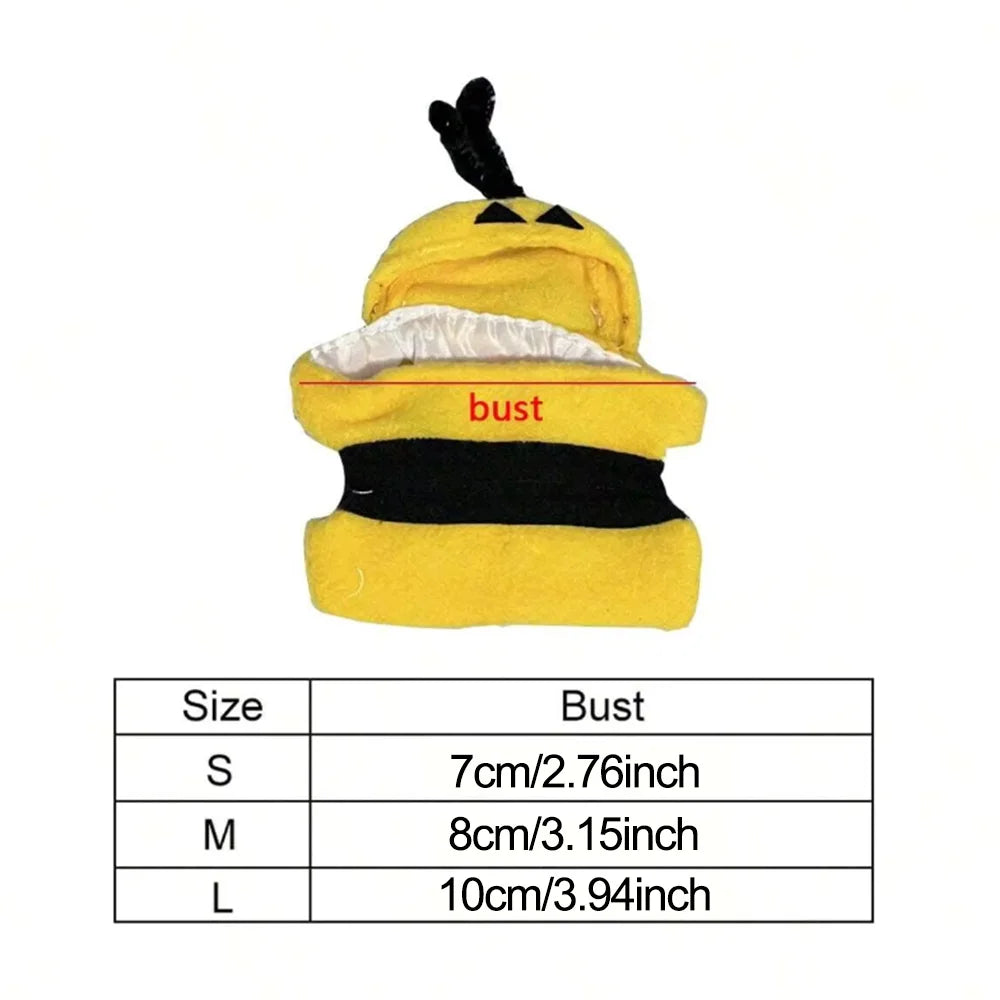 Bird Bee Costume - Soft Cotton Parrot Hoodie for Small Pet Birds