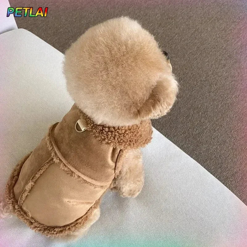 Luxury Dog Vest Jacket - Soft Cotton Winter Coat for Small to Medium Dogs & Cats