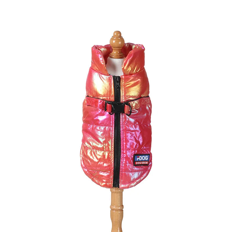 Rainbow Gradient Pet Vest - Warm Winter Coat for Small & Medium Dogs