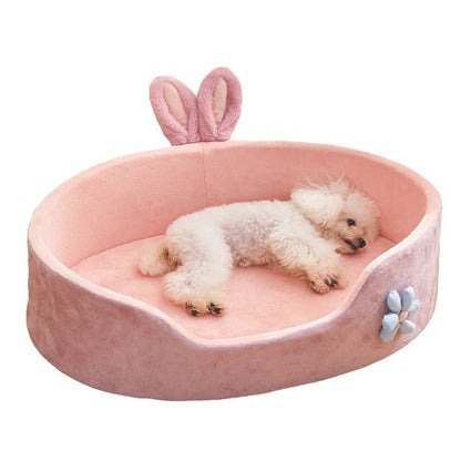 Detachable Washable Pet Bed - Soft Comfortable Sleeping Bed for Dogs & Cats