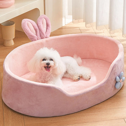 Detachable Washable Pet Bed - Soft Comfortable Sleeping Bed for Dogs & Cats