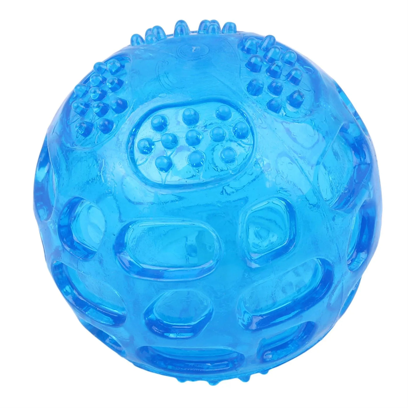 Interactive Squeaky Dog Chew Ball - Durable Bite-Resistant Toy