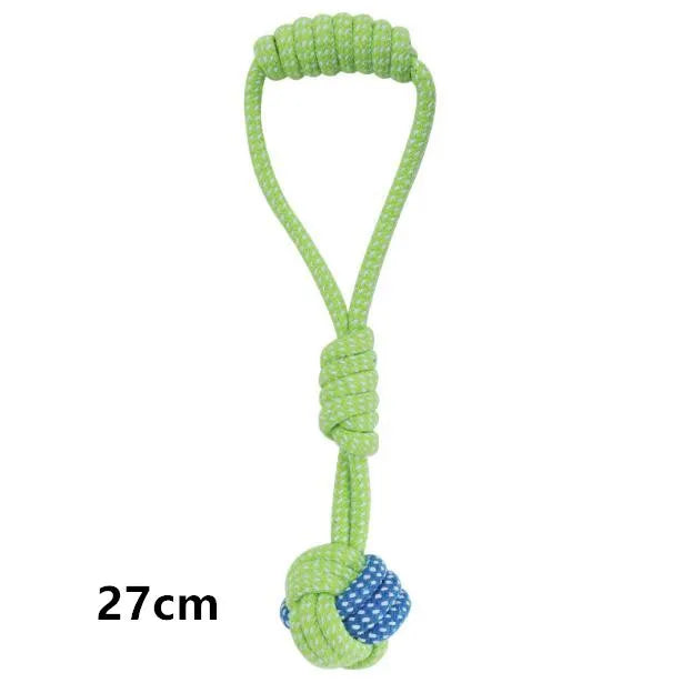 Interactive Cotton Rope Dog Toys - Durable Chew Toys for Small & Large Dogs