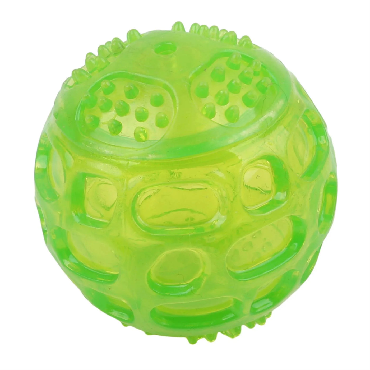 Interactive Squeaky Dog Chew Ball - Durable Bite-Resistant Toy