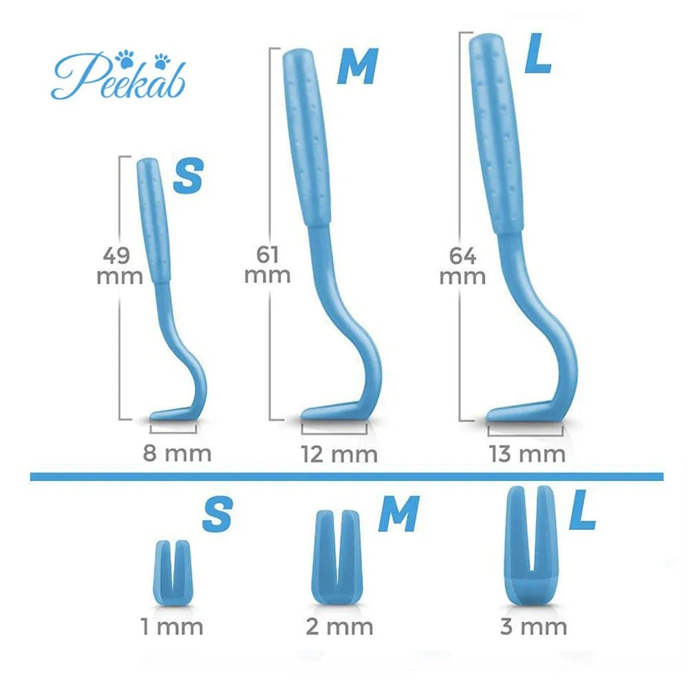 Professional Pet Tick & Flea Remover Tool - Safe & Effective Parasite Removal for Dogs & Cats