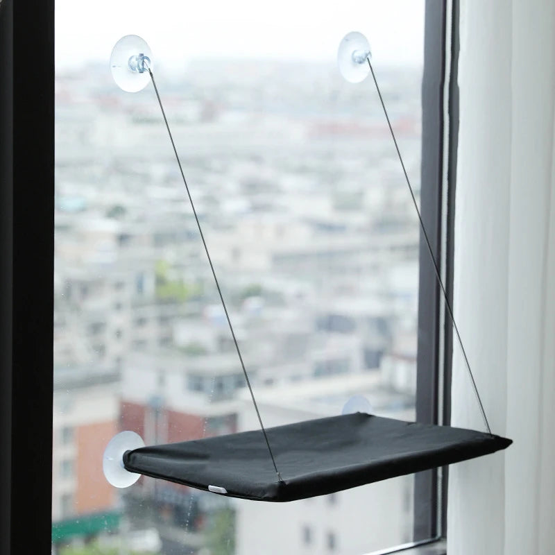 Cat Window Hammock Bed - Washable Suction Cup Perch for Cats