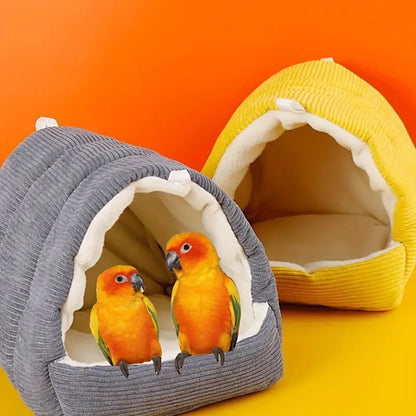 Cozy Cotton Bird Nest Hammock for Parrots & Budgies