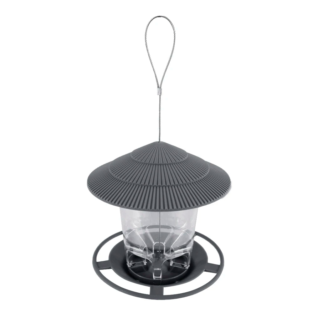 Automatic Foot-Activated Bird Feeder with Multiple Feeding Holes