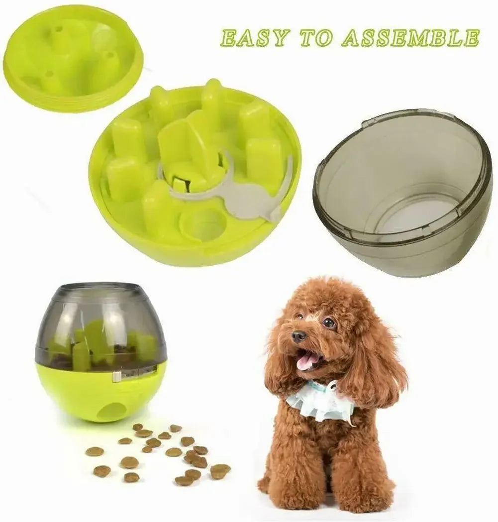 Interactive Dog Slow Feeder Ball - IQ Treat Dispenser Toy