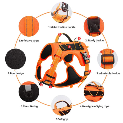 Reflective No-Pull Dog Harness - Adjustable Comfort Control