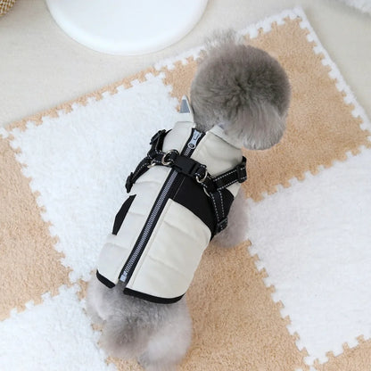 Premium Waterproof Dog Jacket with Reflective Harness - Winter Coat for Dogs