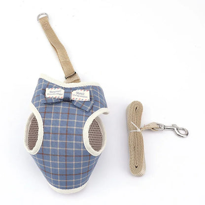 Premium Mesh Cat & Dog Harness with Leash Set