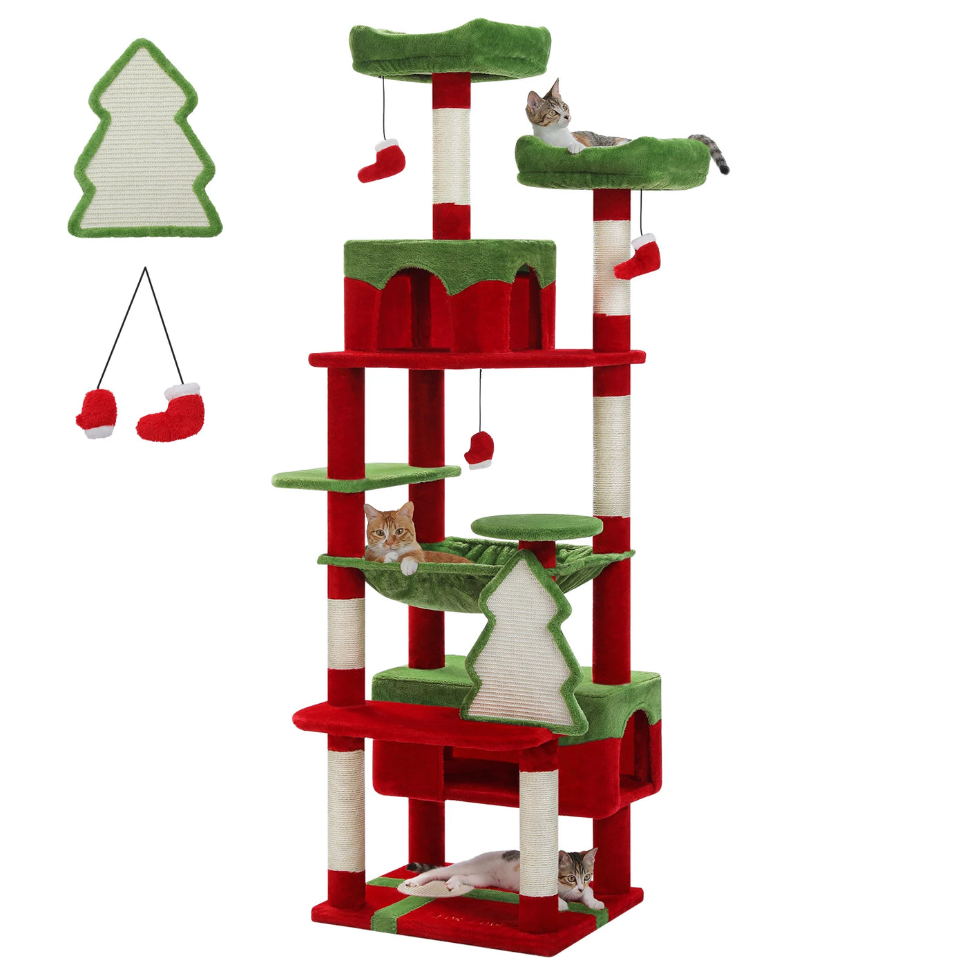 Premium Multi-Level Cat Tree Tower with Sisal Scratching Posts
