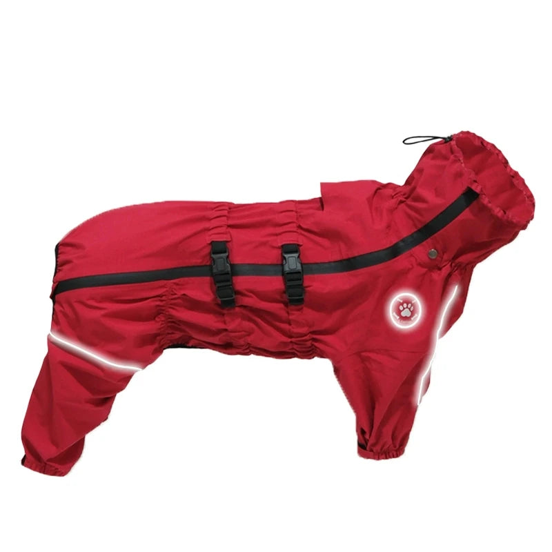 Waterproof Reflective Dog Raincoat - Adjustable Pet Jacket for All Sizes
