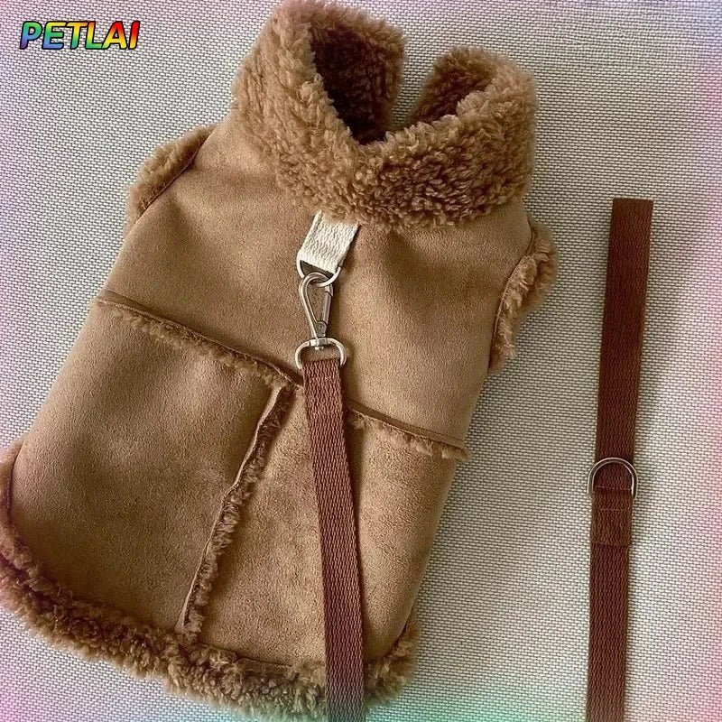 Luxury Dog Vest Jacket - Soft Cotton Winter Coat for Small to Medium Dogs & Cats