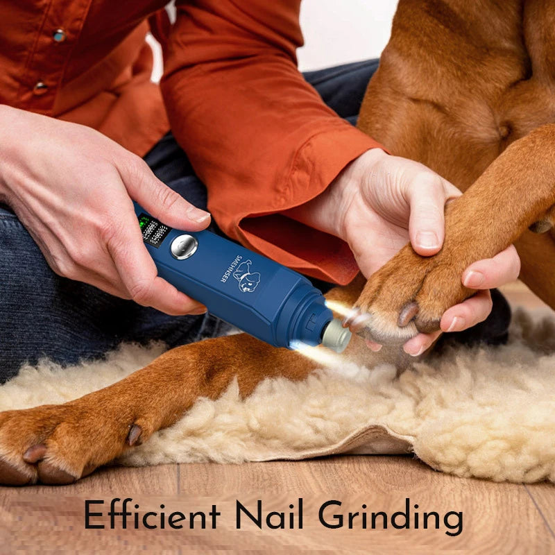 Professional Electric Dog Nail Grinder - Painless Pet Nail Trimmer for Dogs & Cats