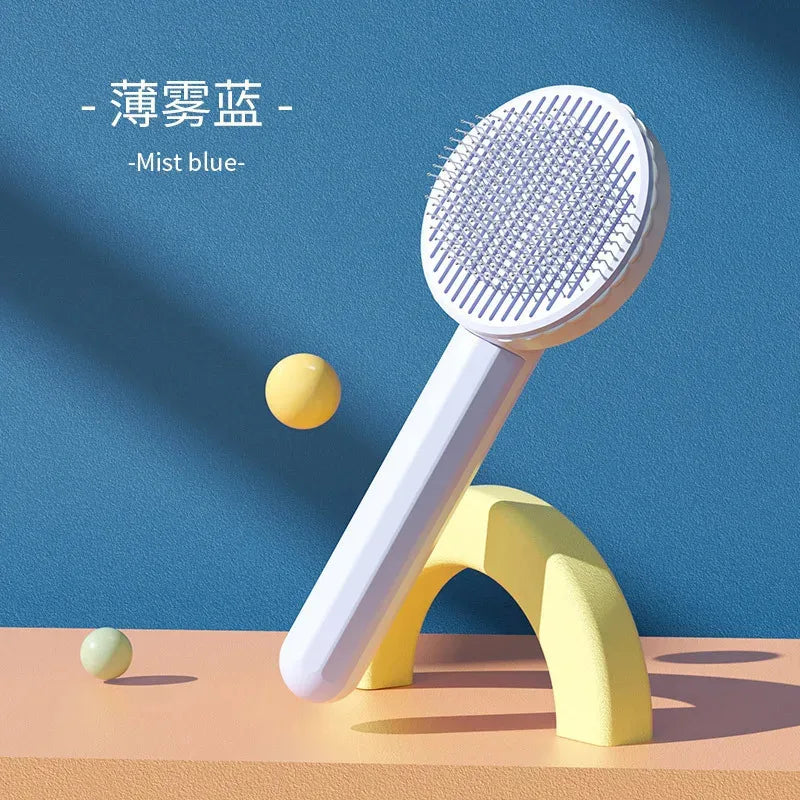 Self-Cleaning Pet Grooming Brush - Hair Removal Comb for Cats & Dogs