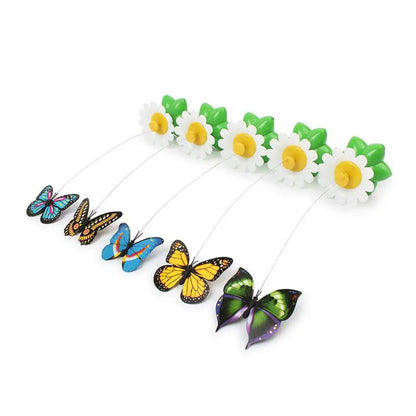 Electric Butterfly Cat Toy - Automatic Rotating Interactive Pet Toy