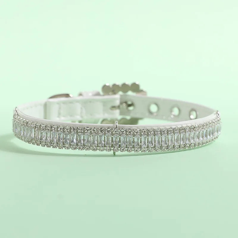 Luxury Pearl & Rhinestone Pet Collar Necklace for Cats and Small Dogs