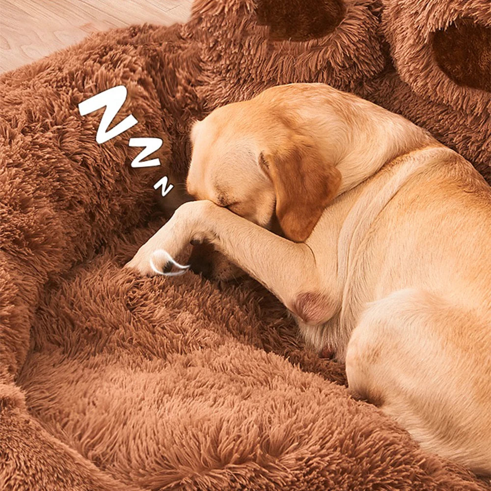 Premium Plush Pet Bed - Warm Winter Sofa for Small to Large Dogs & Cats