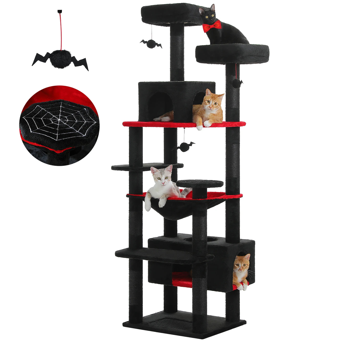 Premium Multi-Level Cat Tree Tower with Sisal Scratching Posts