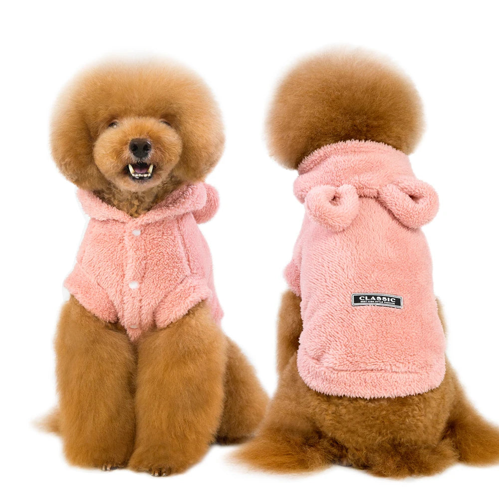Warm Winter Pet Coat - Soft Cotton Jacket for Cats & Small Dogs