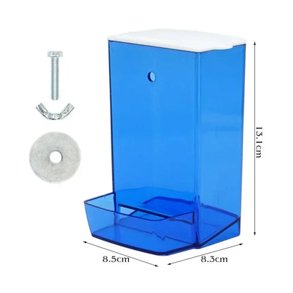 Automatic Bird Feeder Dispenser with Anti-Splash Design for Parakeets