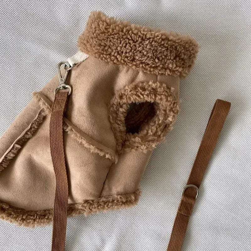 Luxury Dog Vest Jacket - Soft Cotton Winter Coat for Small to Medium Dogs & Cats
