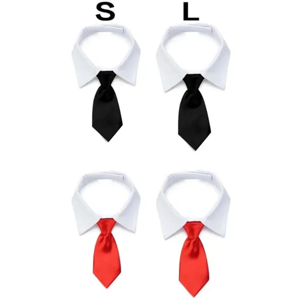 Adjustable Pet Bow Tie Collar - Formal Necktie for Dogs & Cats