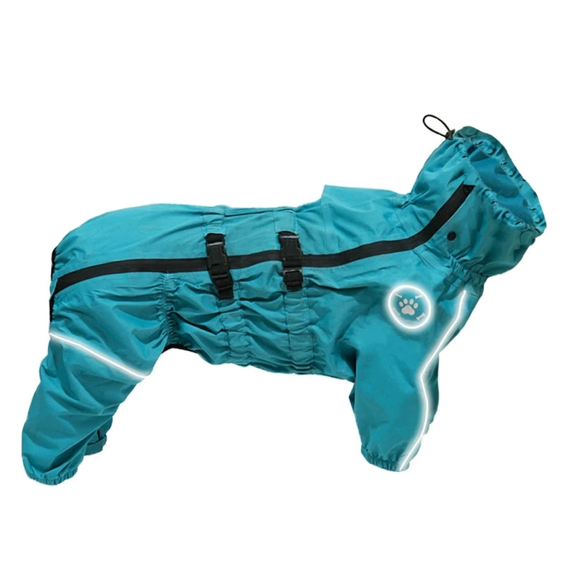 Waterproof Reflective Dog Raincoat - Adjustable Pet Jacket for All Sizes