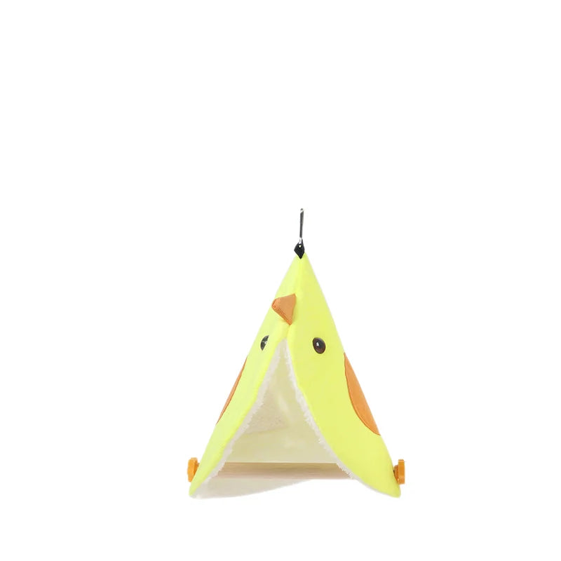 Plush Bird Parrot Hammock Nest - Cozy Hanging Bed for Parakeets & Small Birds