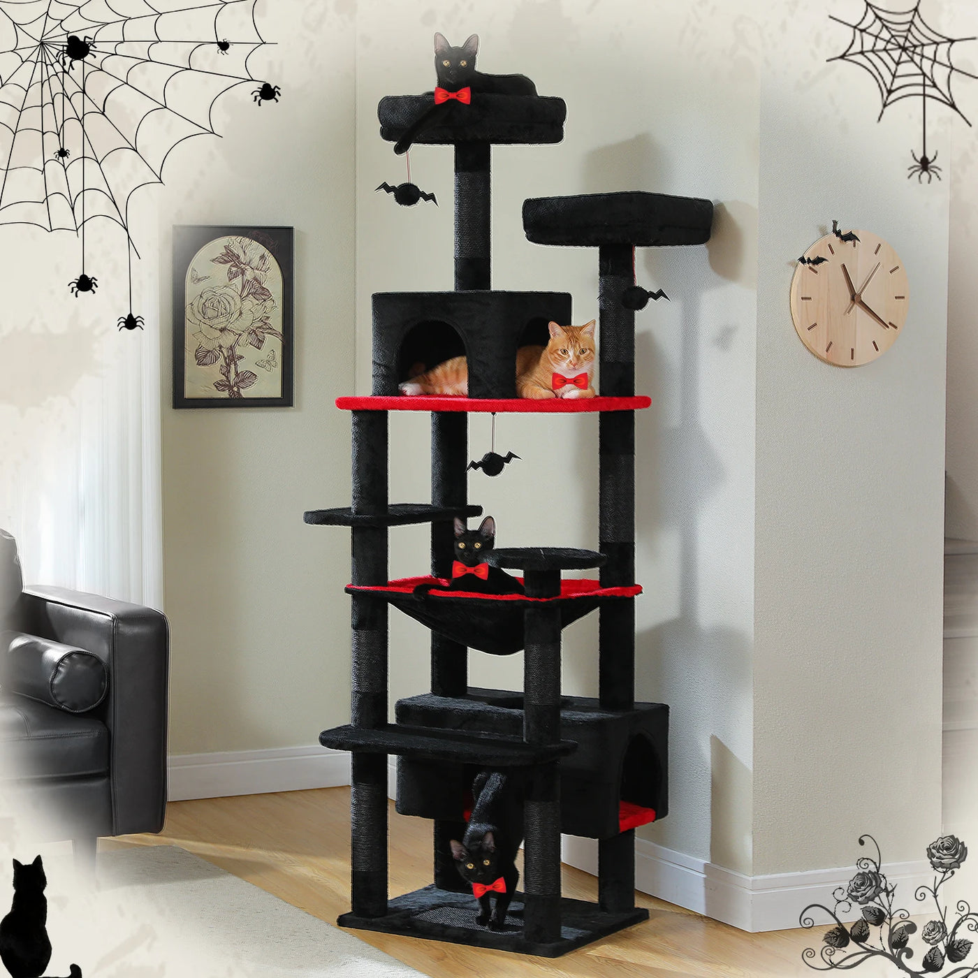 Premium Multi-Level Cat Tree Tower with Sisal Scratching Posts