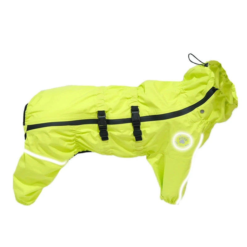 Waterproof Reflective Dog Raincoat - Adjustable Pet Jacket for All Sizes