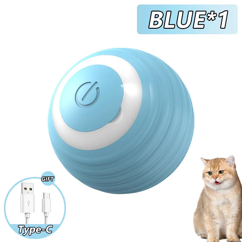 Smart Interactive Cat Ball - Automatic Rolling Electronic Pet Toy