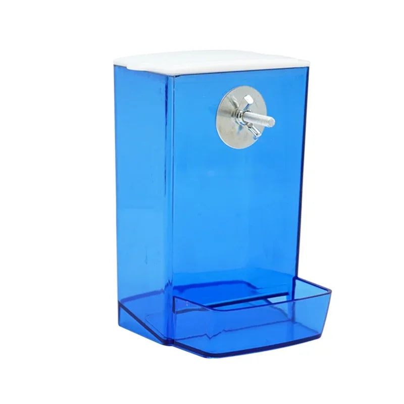 Automatic Bird Feeder Dispenser with Anti-Splash Design for Parakeets