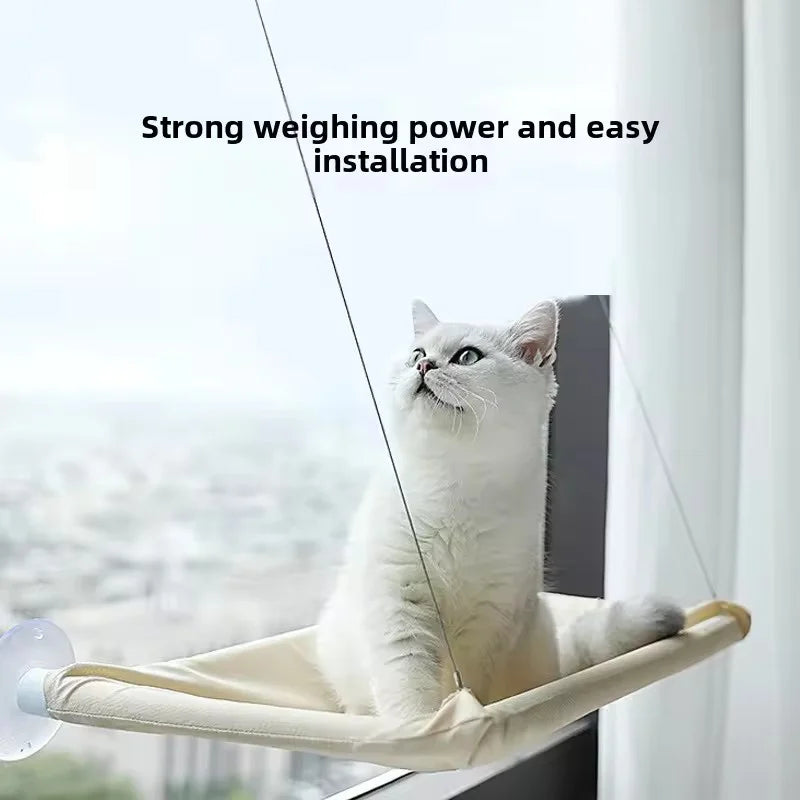Cat Window Hammock Bed - Washable Suction Cup Perch for Cats