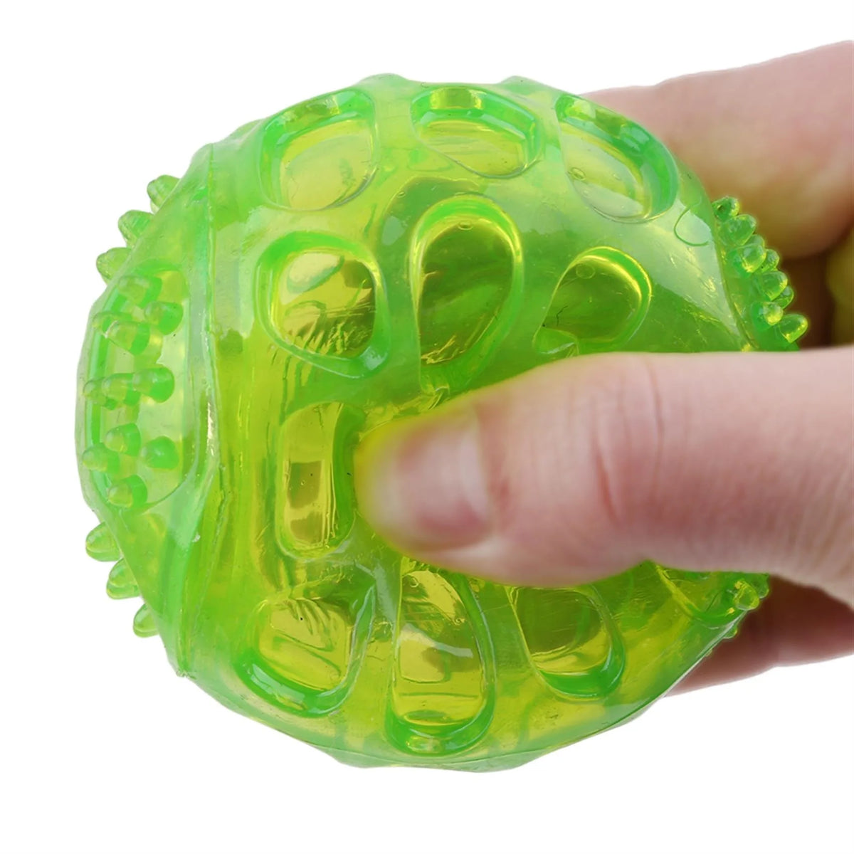 Interactive Squeaky Dog Chew Ball - Durable Bite-Resistant Toy