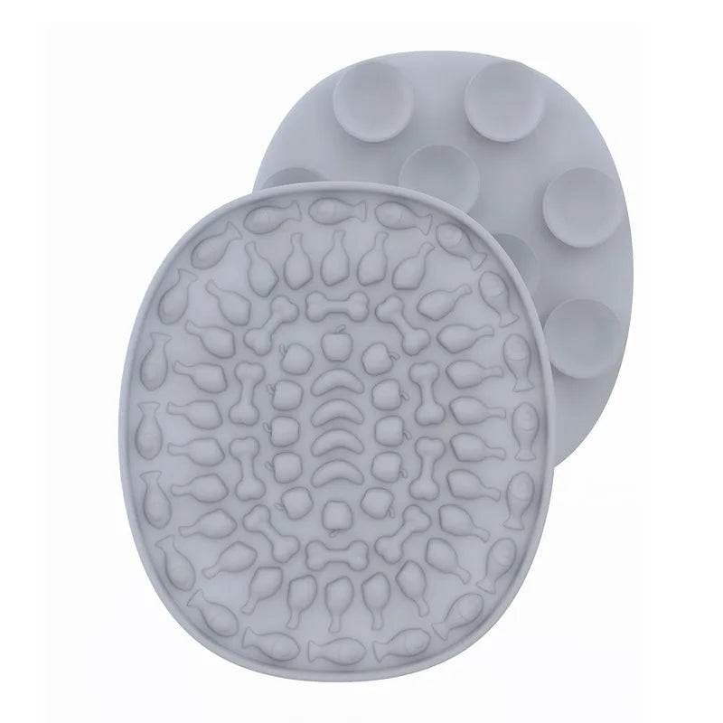 Pet Slow Feeder Mat with Suction Cup - Silicone Lick Mat for Small Dogs & Cats
