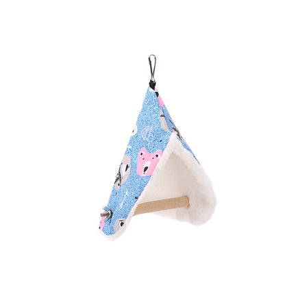 Plush Bird Parrot Hammock Nest - Cozy Hanging Bed for Parakeets & Small Birds