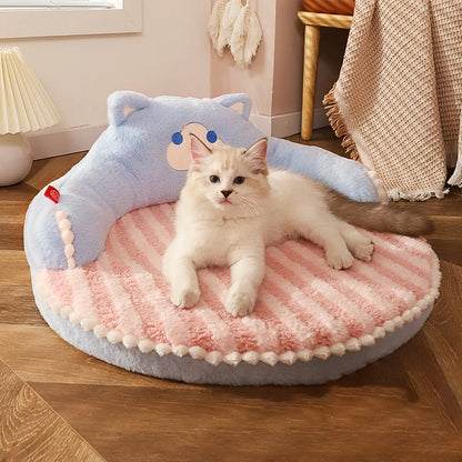 Premium Plush Pet Bed - Cozy Winter Cushion for Cats & Small Dogs